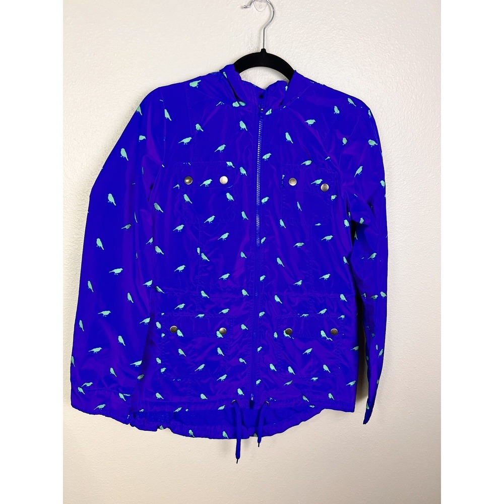 MOSSIMO Supply Co  Zip Hooded Women's Water‎ Resistant Windbreaker Jacket Sz Med